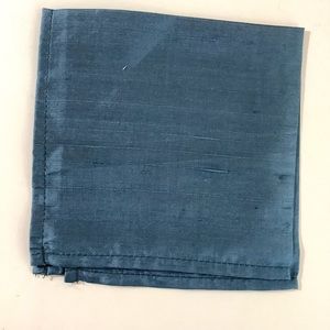 Vintage gray green silk handkerchief pocket square